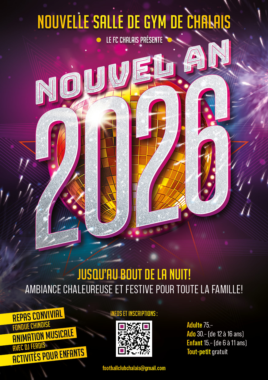 Flyer nouvel an FC Chalais